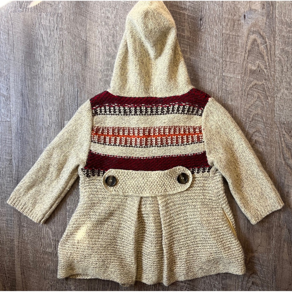 Free People Boho Fringe cardigan browns‎ size XS - Picture 5 of 7